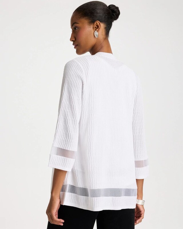 Travelers Sheer Stripe Cardigan - image 3